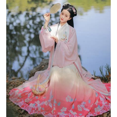 Pink Chinese Hanfu Fairy Cosplay Dress For Women Female Chinese Style