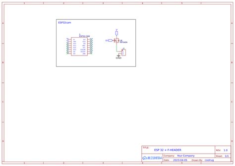 esp32 cam schematic with all schematic - OSHWLab