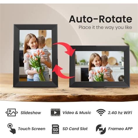 Cadre Photo Num Rique Wifi Pouces Ips Cran Tactile Smart Cloud