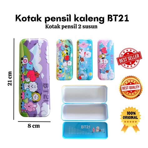 Jual Kotak Pensil BTS Tempat Pensil BTS Kaleng Kotak Pensil BT21