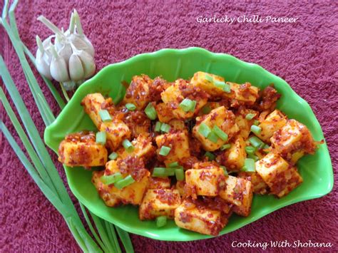 Cooking With Shobana GARLICKY CHILLI PANEER