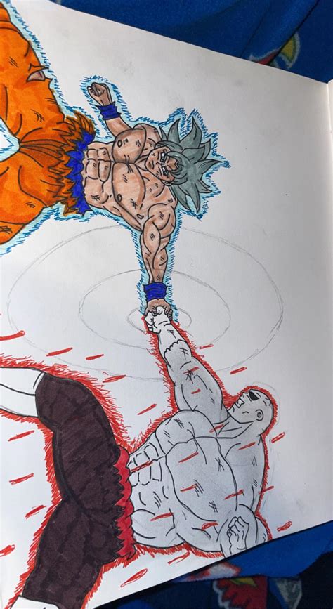 Mui Goku vs Jiren : r/AnimeDrawings