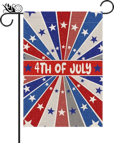 Amazon Th Of July Garden Flag Eastern Bluebird Stars And Stripes