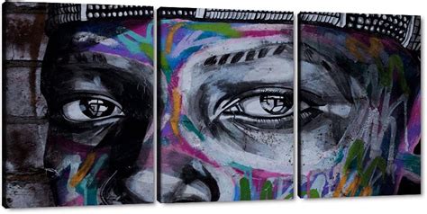 Amazon MAMAGO Canvas Wall Art Graffiti Pictures 3 Panels Colorful