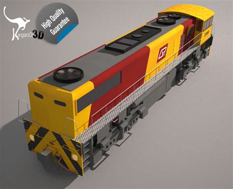 Qr Freight Train Class 2390 3d Model Obj 3ds Fbx Hrc Xsi Dae Skp