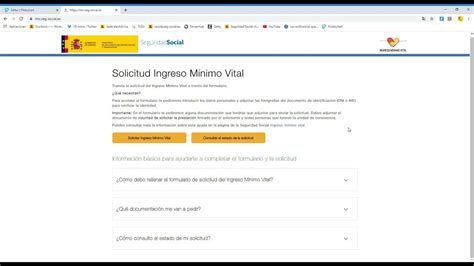 Video As Puedes Comprobar El Estado De La Solicitud De Ingreso M Nimo