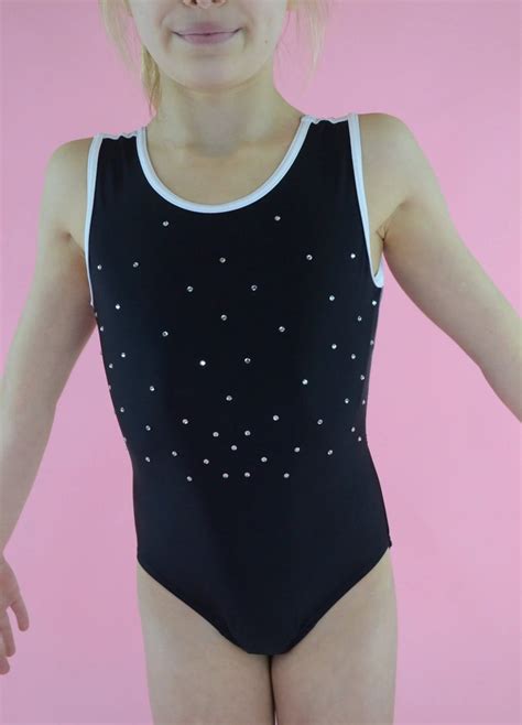 Black Classic Leotard Comfort Gymnastics Dragonfly Leotards