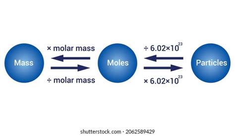 Mole Conversion Diagram Chemistry Stock Vector (Royalty Free ...