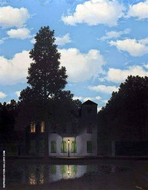 Empire of Light c1953 by Rene Magritte | Oil Painting Reproduction