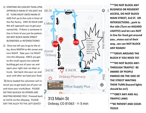 Ordway-Map-and-Instructions - Colorado Pet Pantry