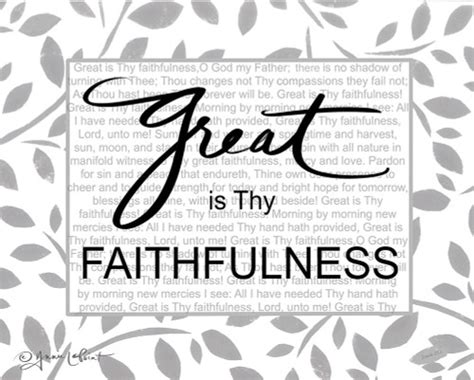 Great Is Thy Faithfulness Poster Print Annie Lapoint Posterazzi