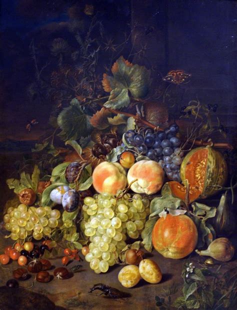 Johann Daniel Bager Stillleben Mit Fr Chten Still Life With Fruit