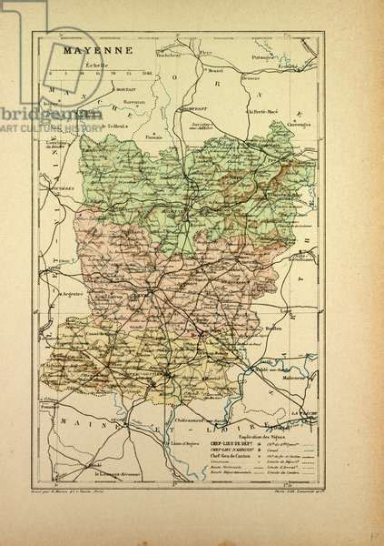 Image of Map of Mayenne France