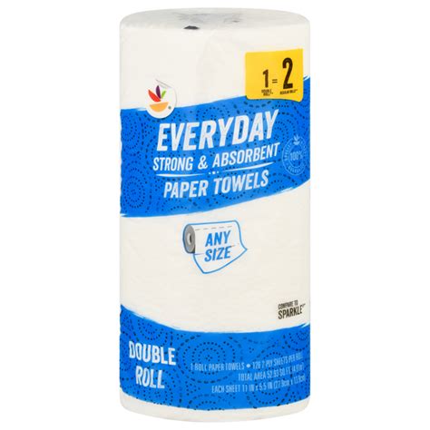 Save On Giant Everyday Any Size White Double Roll 2 Ply Paper Towels