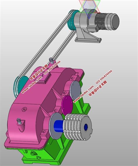 滚齿机传动机构的设计与运动仿真含cad零件装配图solidworks三维机械56设计资料网