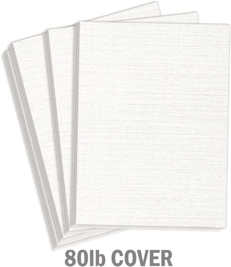 Amazon Hamilco White Resume Linen Textured Cardstock Paper