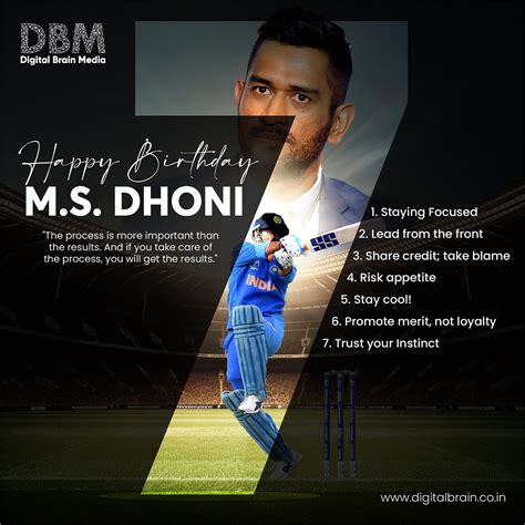 Happy Birthday MS Dhoni - Digital Brain Media - Medium