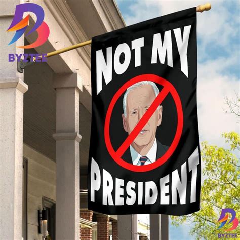 Biden Not My President Flag Anti Biden Flags For Trump Supporters Front