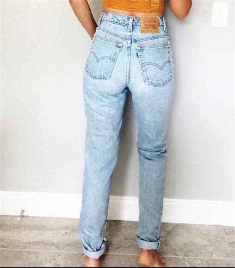 Levis 512 High Waisted Slim Fit Light Wash Blue Vintage Jeans Etsy Levi Jeans Women High