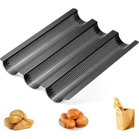 Moule Baguette Inox Perfor Moule Pain Four Antiadh Sif Pour Baguettes