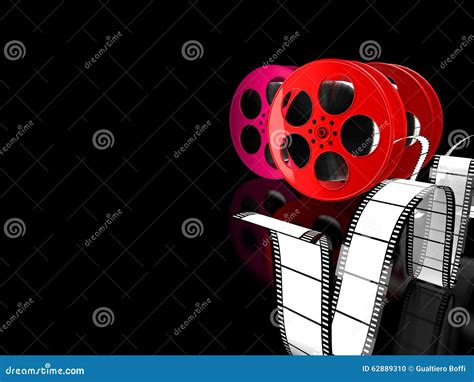 Cinema Film Roll Stock Illustration Illustration Of Tape 62889310