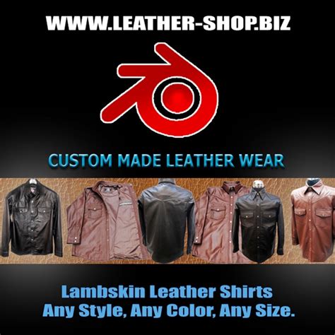 Leather Shirt Custom Made Style Ls018 For Sale Available In 9 Colors