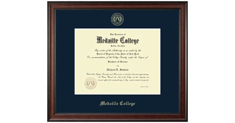 Gold Embossed Diploma Frame In Studio Medaille College Item 356855