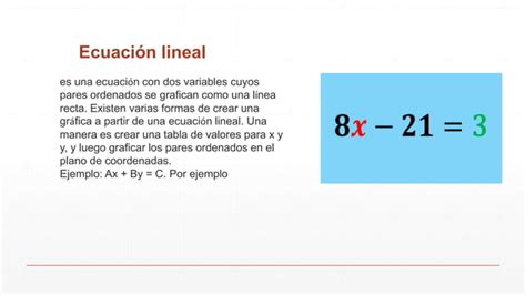 Grafica De Ecuaciones Lineales Pptx Descarga Gratuita