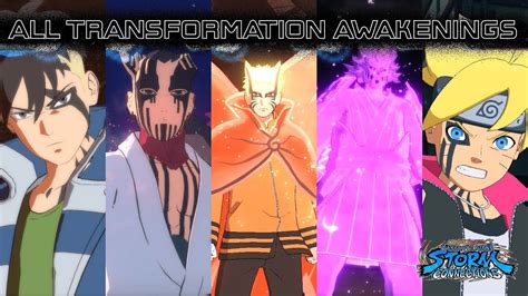 All Transformationawakenings In Naruto Storm Connections Youtube