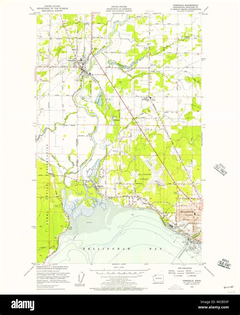 Map of ferndale washington hi-res stock photography and images - Alamy