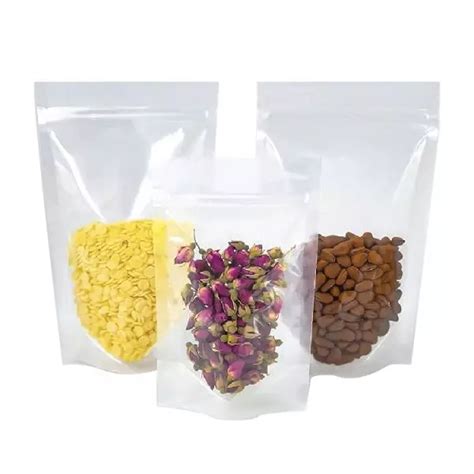 Transparent Stand Up Zip Lock Pouches 9in X 13in Pack Of 100