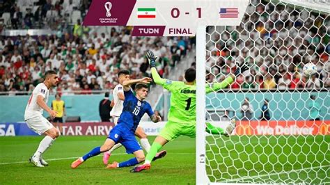 Con gol de Pulisic Estados Unidos venció a Irán y pasó a Octavos de