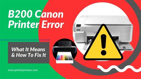 B200 Canon Printer Error: What It Means & How To Fix It - PrinterPreneur