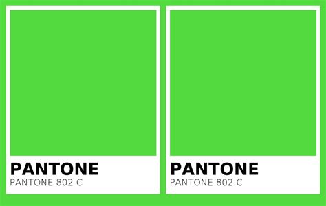 pantone    pantone   side  side comparison