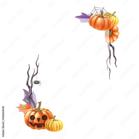 Halloween Corner Border Clipart: Spooky and Festive Graphics for Your ...