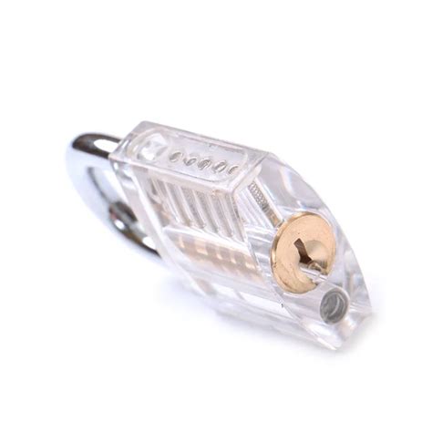 Transparent Visible Pick Cutaway Mini Practice View Padlock Lock