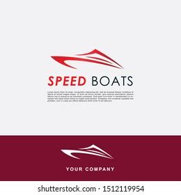 Modern Speed Boat Logo Template Red Stock Vector (Royalty Free) 1512119954 | Shutterstock