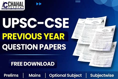 Upsc Previous Year Question Papers Pdf Prelims Mains Optional