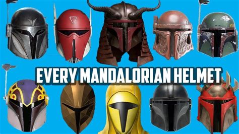 Every Type Of Mandalorian Helmet Mandalorian Helmet Mandalorian