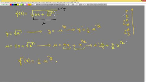 Calculer La Derivee D Une Fonction Combin E Racine D Une Racine