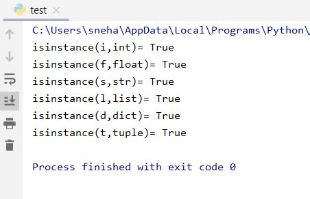 Метод Python Isinstance pythobyte