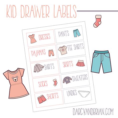 Printable Labels For Organizing Kids Clothes Plus Tips