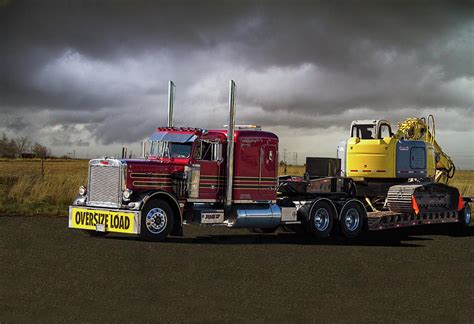 Peterbilt Semi Truck With Oversize Load Photograph by Nick Gray - Pixels