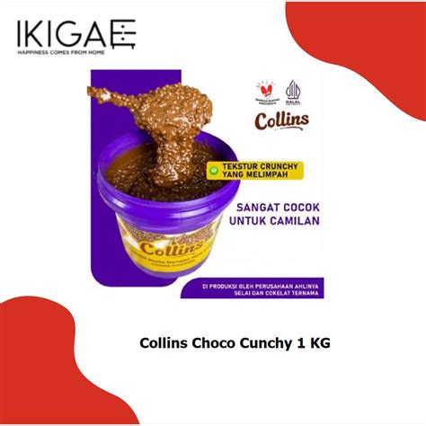 Jual COLLINS CHOCO CRUNCHY 1 KG COKELAT PASTA DENGAN MALT KRISPI 1 KG