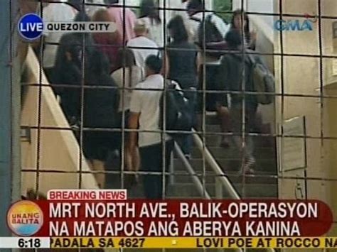 Ub Mrt North Ave Balik Operasyon Na Matapos Ang Aberya Kanina