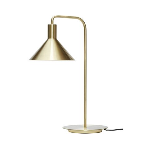 Hubsch Lampe De Table Metal Laiton Dore Style Classique Chic