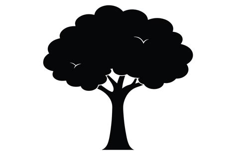 Black Tree Vector isolated on white background 41447816 Vector Art at ...