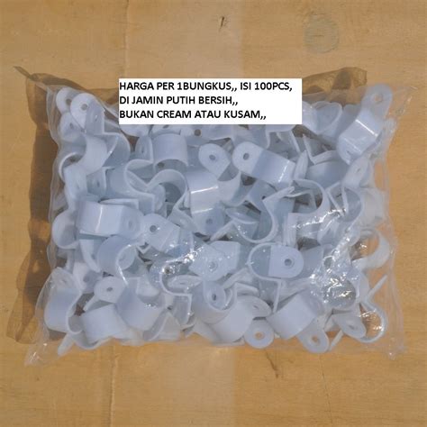 Jual Pcs Klem Clamp Pipa Mm Pvc Conduit Listrik Setara Clipsal