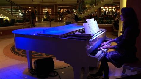 Caribbean Princess Cruises Center Lobby Entertainment Sony Nex 5