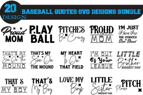 Baseball Quotes T-shirt Bundle, Graphic by MIKU Design Store · Creative ...